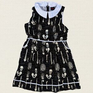 Modcloth Rad to the Bone A-line Skeleton dress